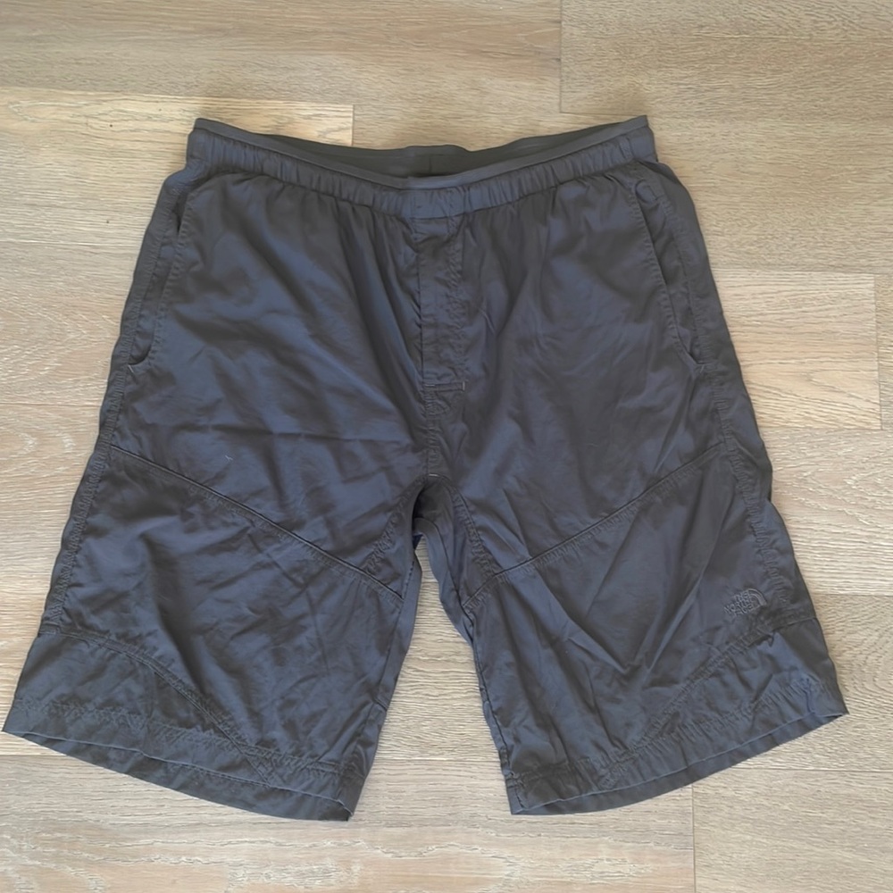 North Face gray hiking shorts